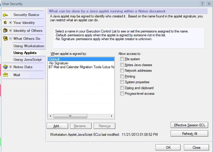 Lotus notes email access in pst 8.1